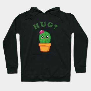 Cactus Kawaii Hug Hoodie
